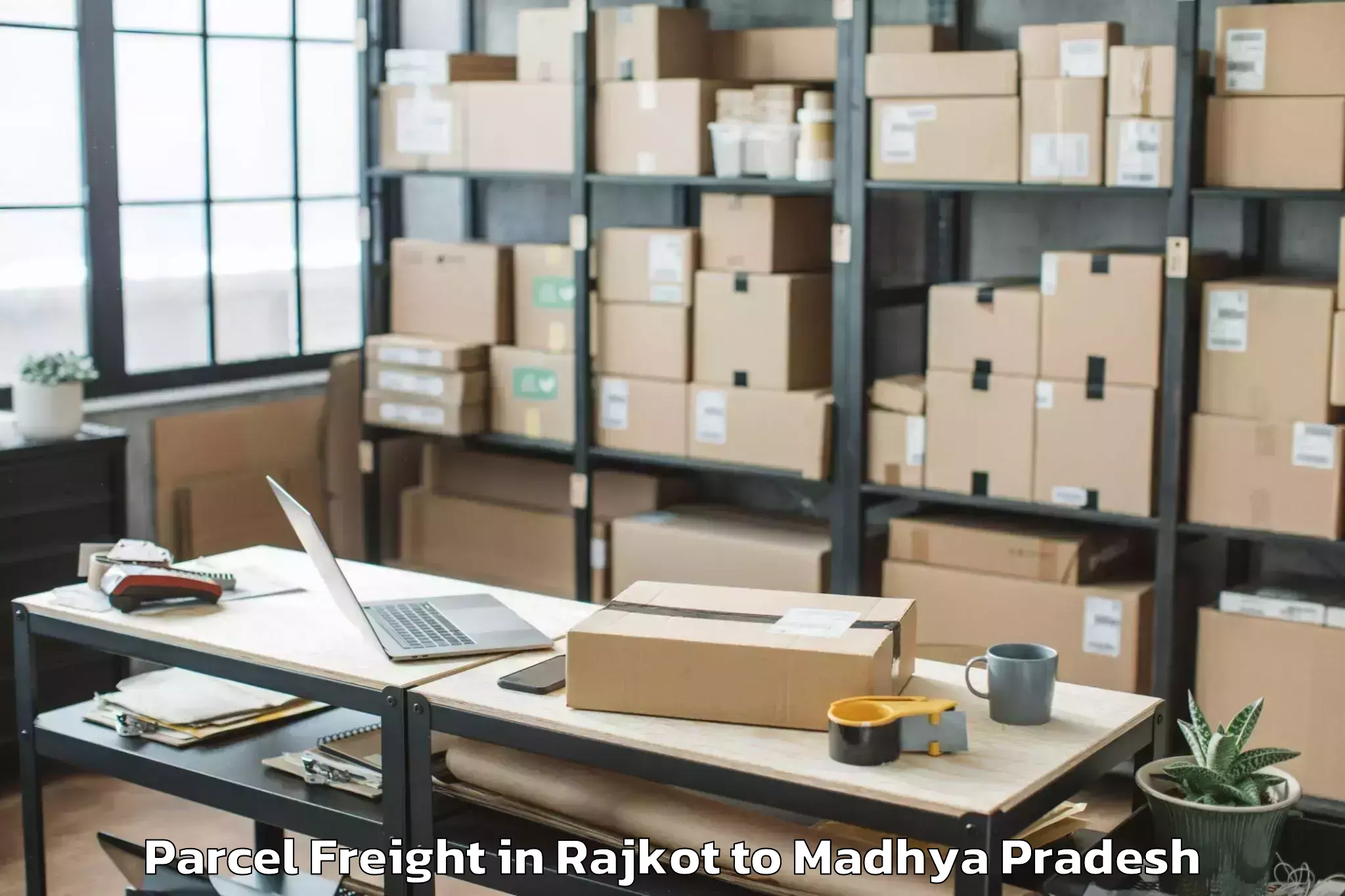 Book Rajkot to Devi Ahilya Vishwavidyalaya In Parcel Freight Online